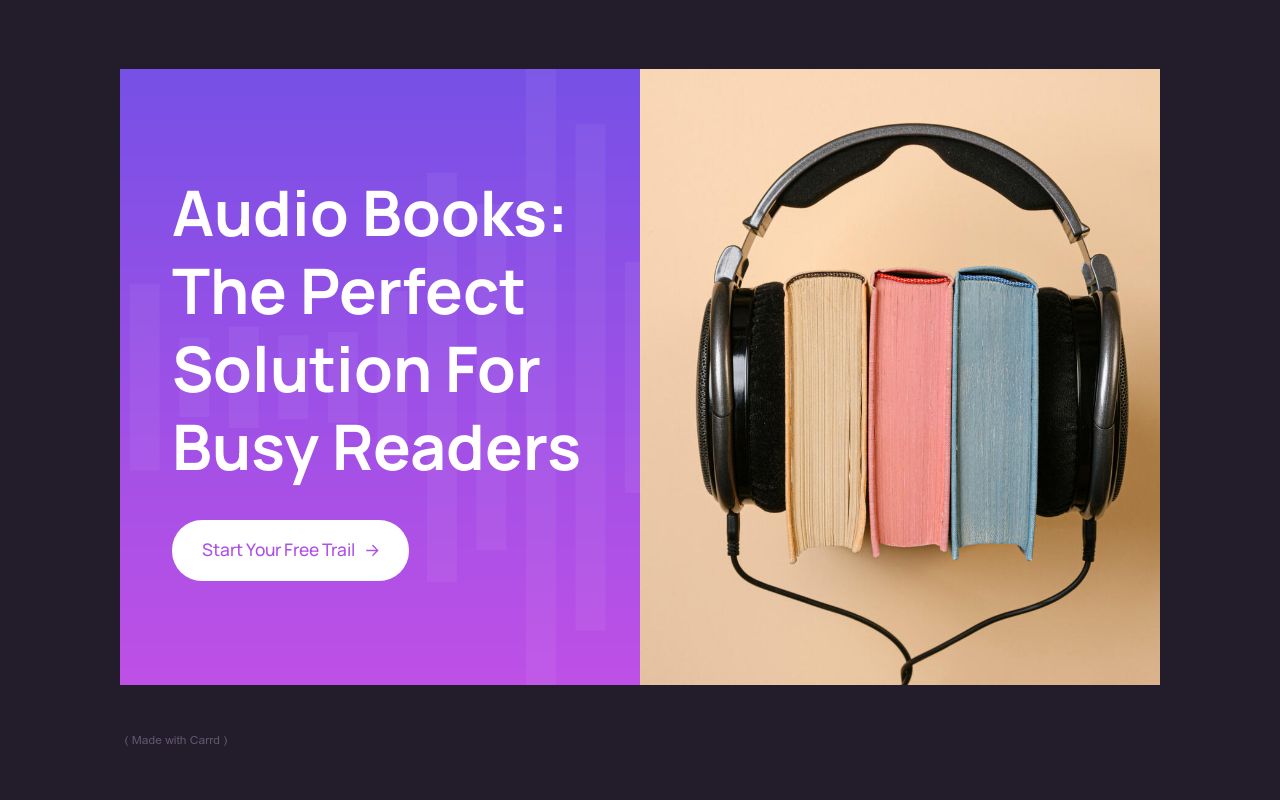 Carrd profile picture for @audiobooks